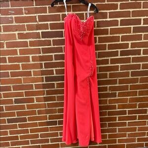 Elegant Red Evening Gown